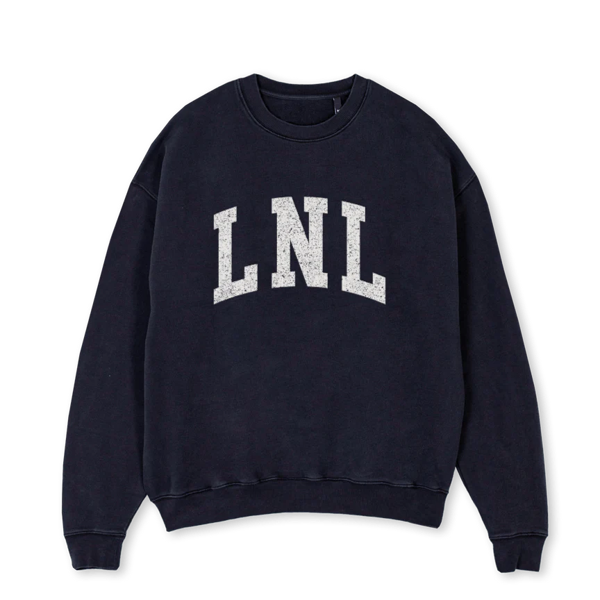 LNLBLACK Vintage Black Oversized Crewneck Sweater.