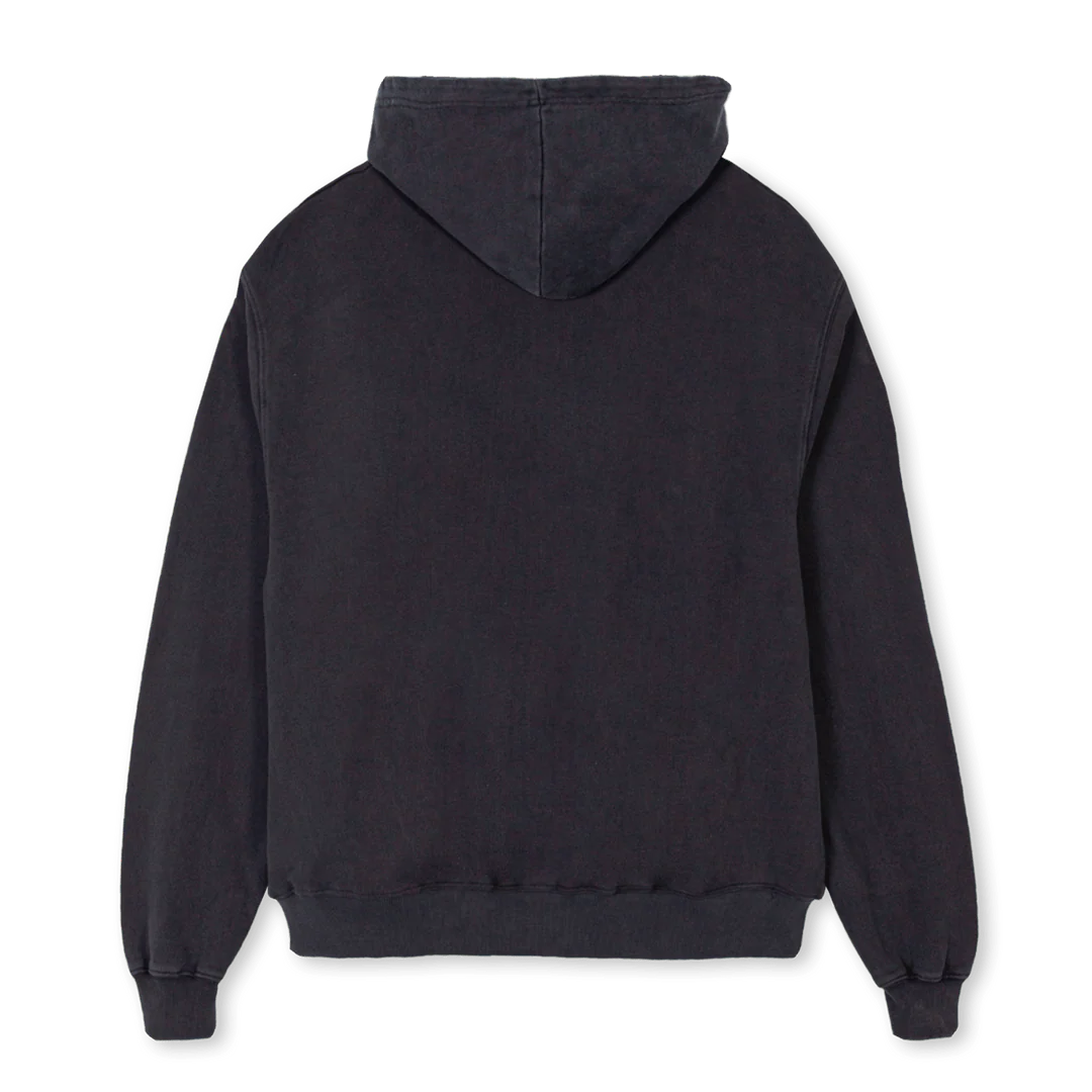 LNLBLACKMINTHOODIE Vintage Black Oversized Zipped Hoodie. - Image 2