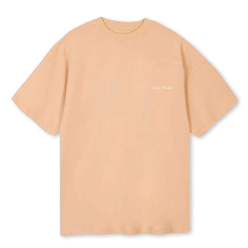 LOG SAND Sand Oversized Tee.