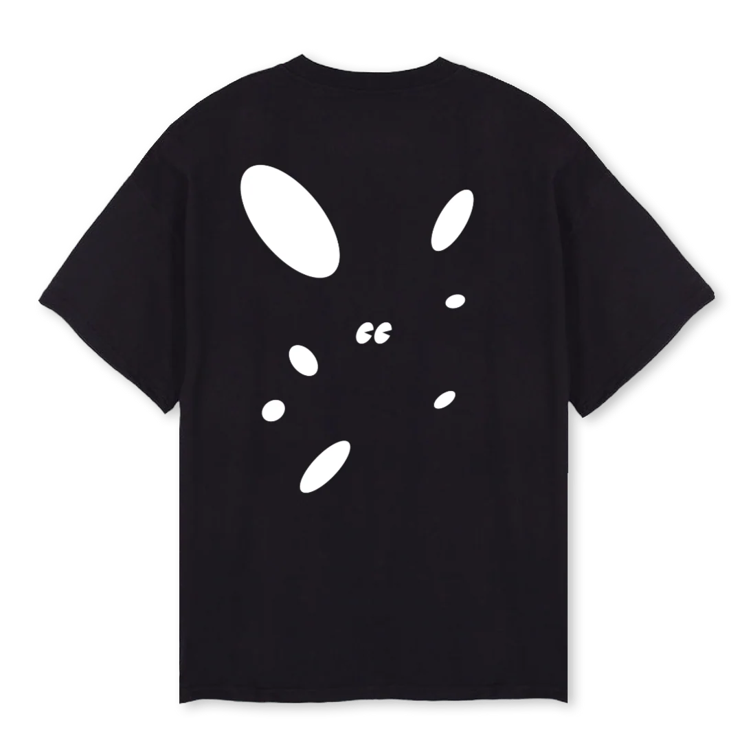 LOGOEXPLOSION Black Oversized Tee. - Image 2