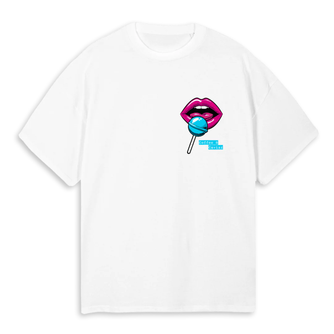 LOLLIPOPT White Oversized Tee.