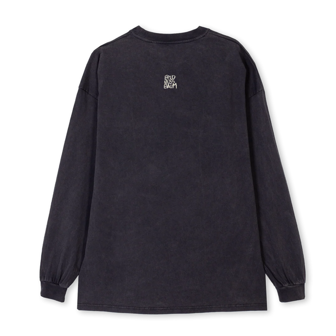 LONGFREDNUSSBAUM Vintage Black Oversized LS Tee. - Image 2