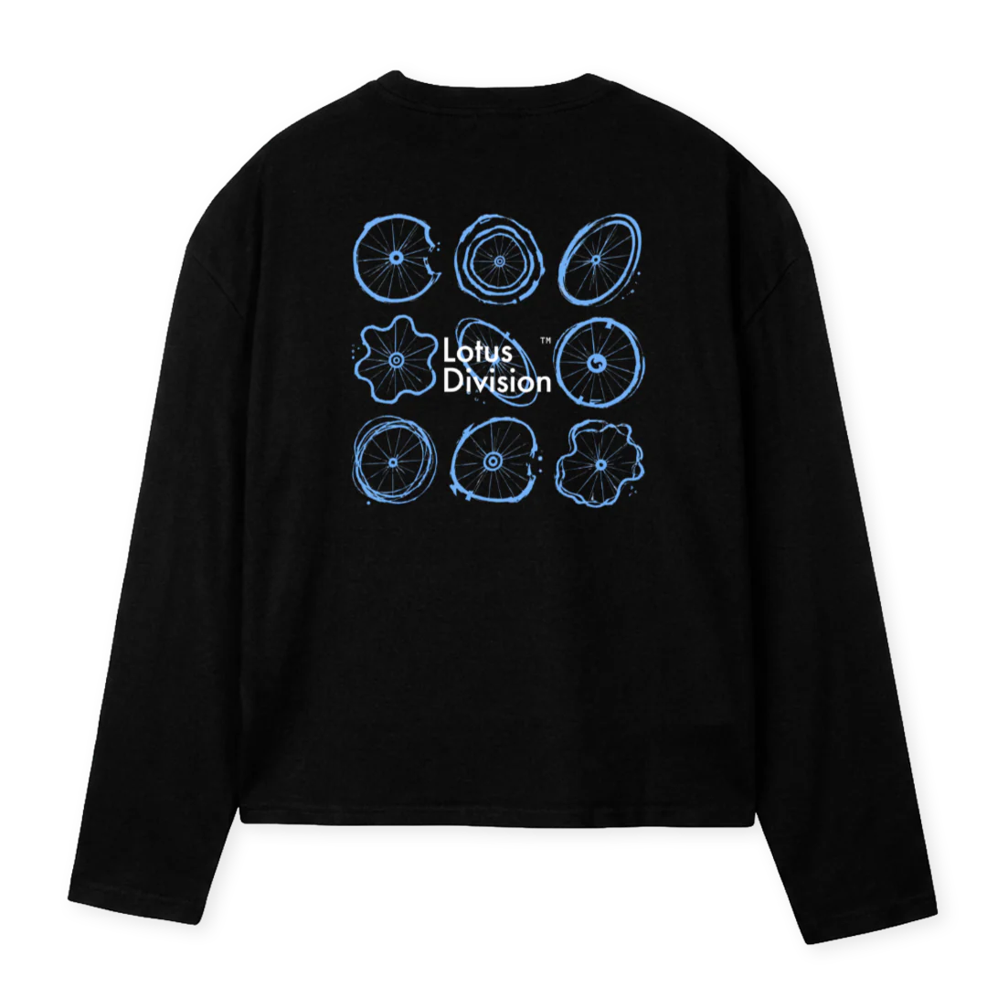 LONGSLFINAL Black Oversized Boxy LS Tee. - Image 2