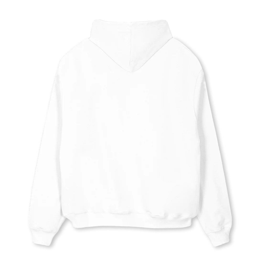 LOOD White Oversized Hoodie. - Image 2