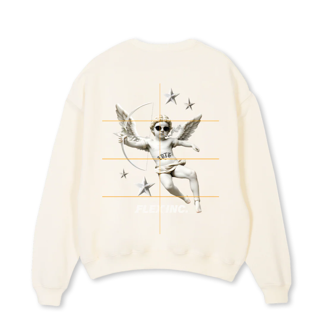 LOTG Cream Oversized Crewneck Sweater. - Image 2