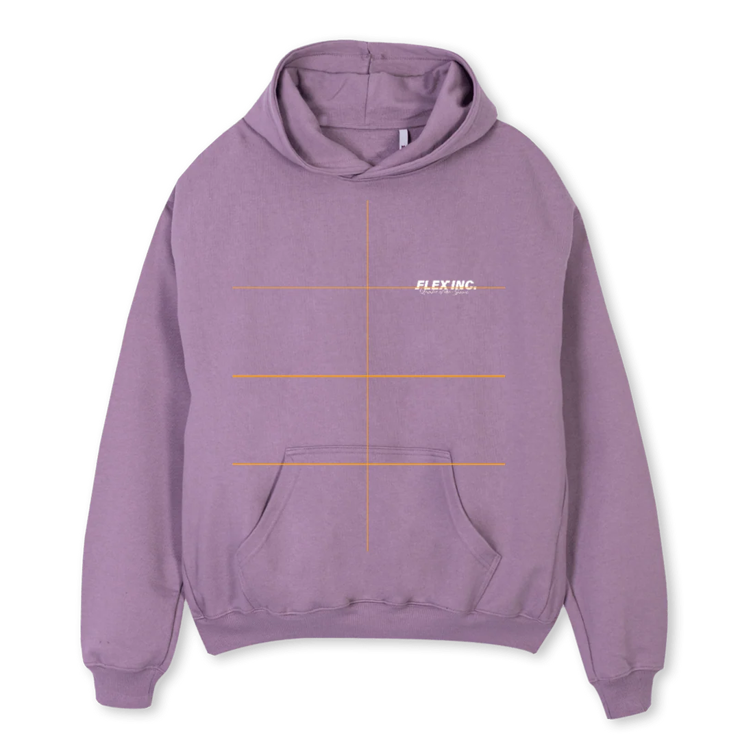 LOTGBASIC Purple Oversized Hoodie.