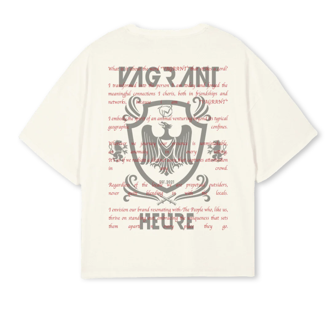 LOUDCREAMBOXY Cream Oversized Boxy Tee. - Image 2