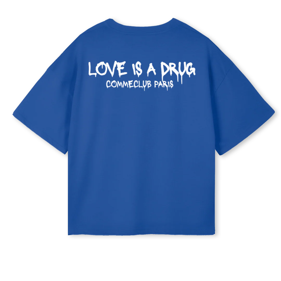 LOVEISADRUG Cobalt Blue Oversized Boxy Tee. - Image 2