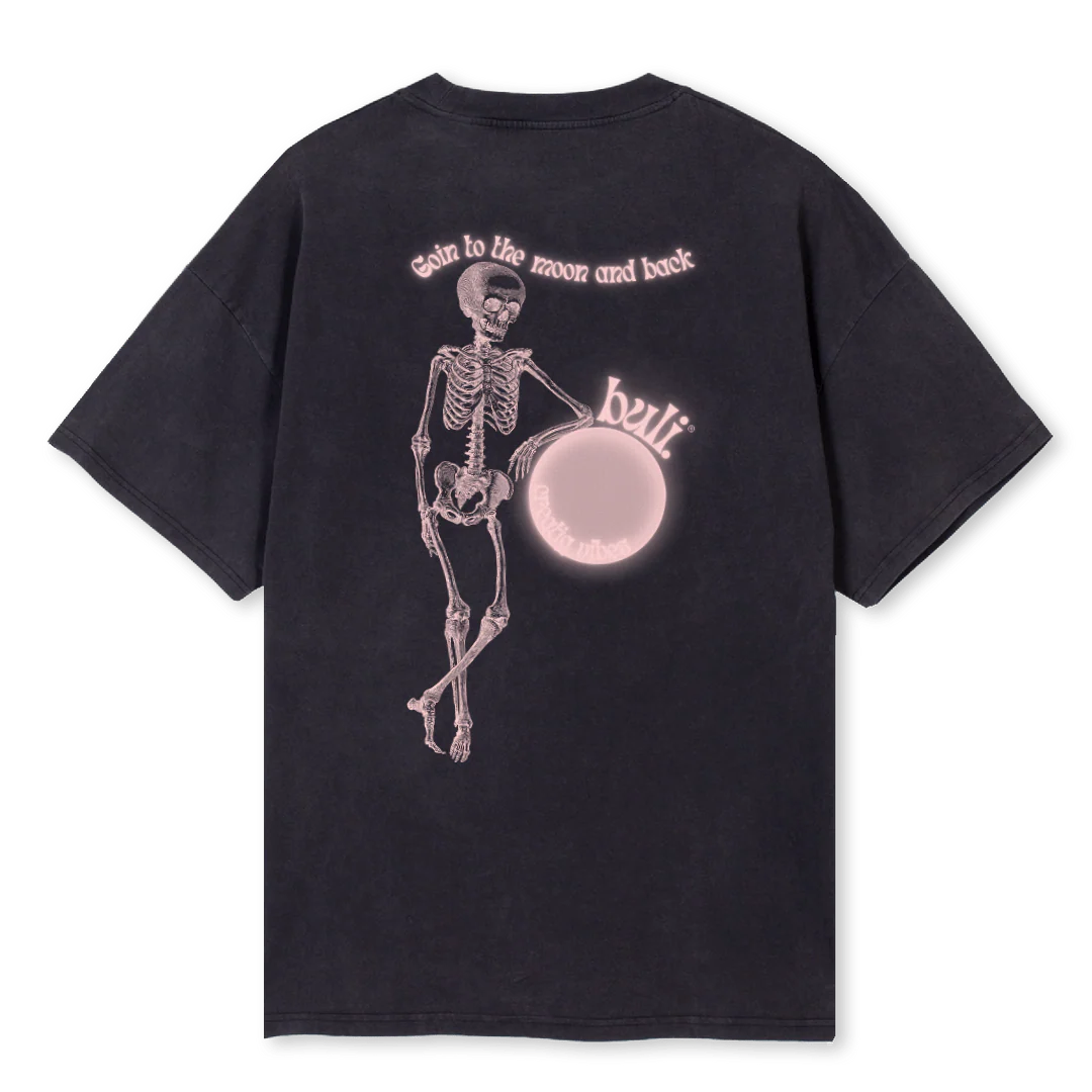 LOVELYBONESTEE Vintage Black Oversized Tee. - Image 2