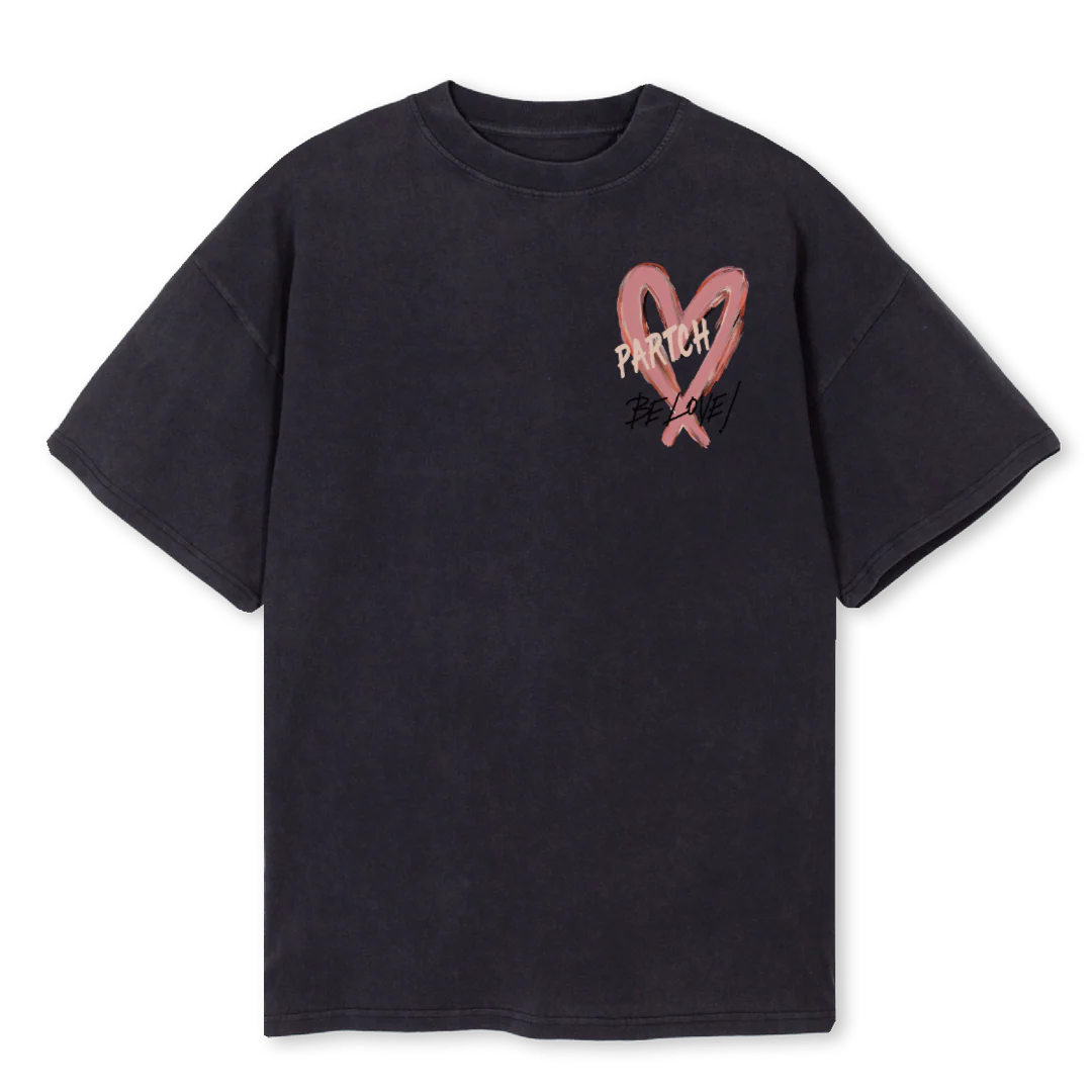 LOVEOVTVBLK Vintage Black Oversized Tee.