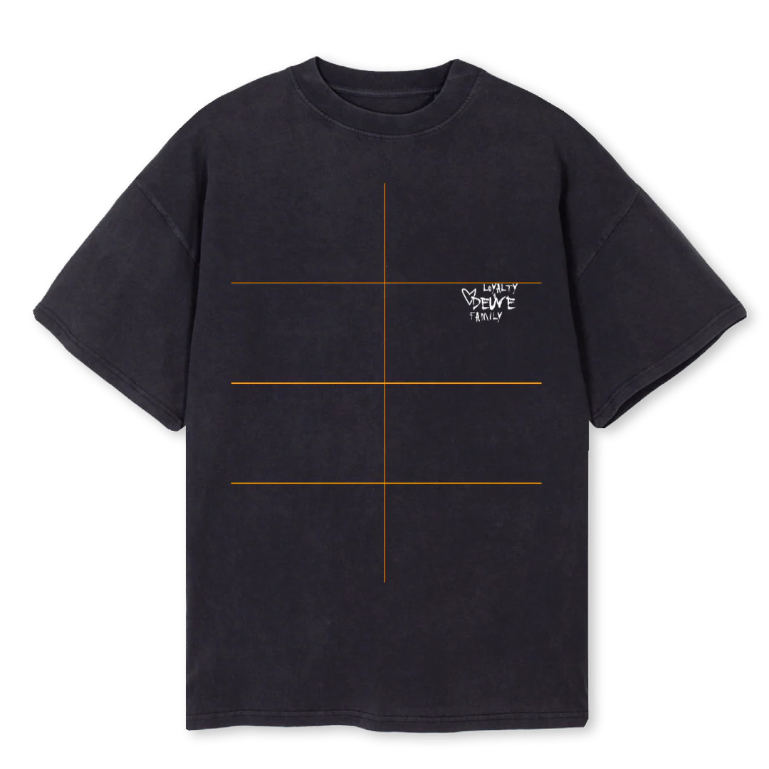 LOYALTYFAMILY Vintage Black Oversized Tee.