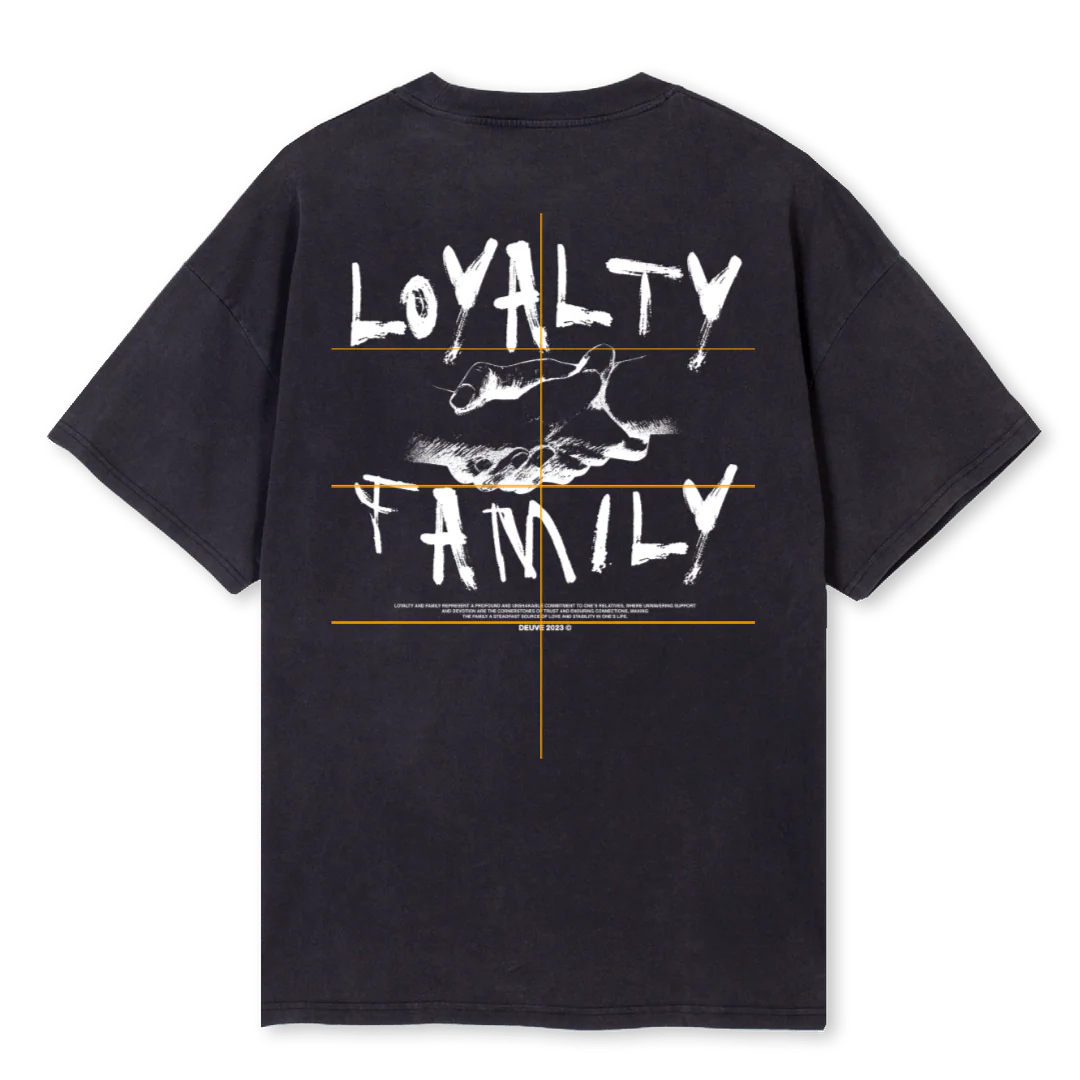 LOYALTYFAMILY Vintage Black Oversized Tee. - Image 2