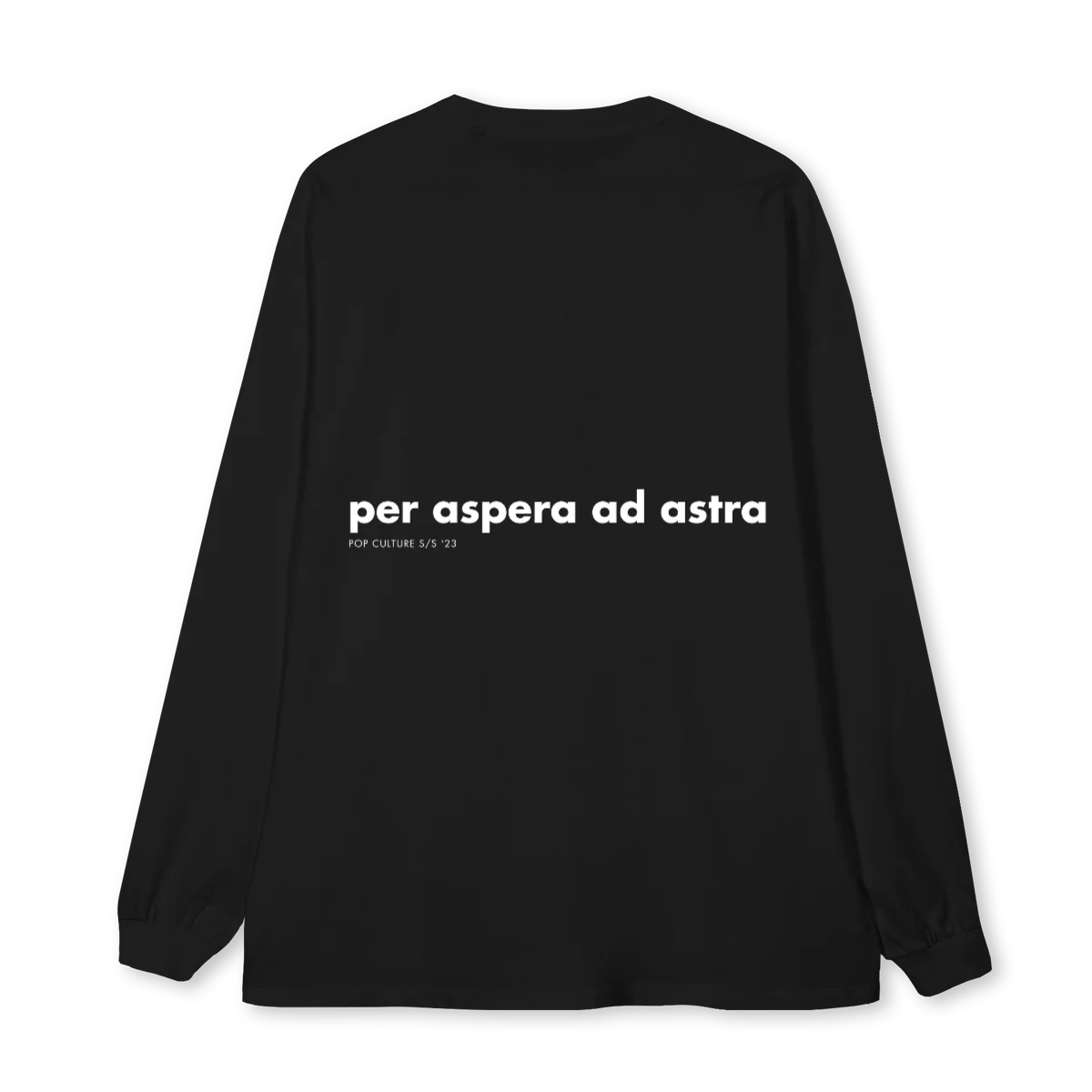 LSPAAA Black Oversized LS Tee. - Image 2