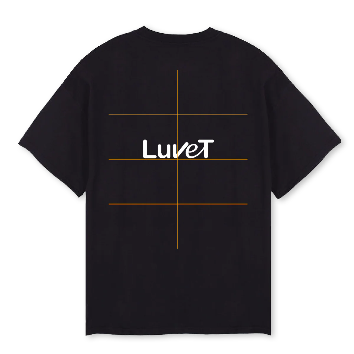 LUVETMSGTEE Black Oversized Tee. - Image 2