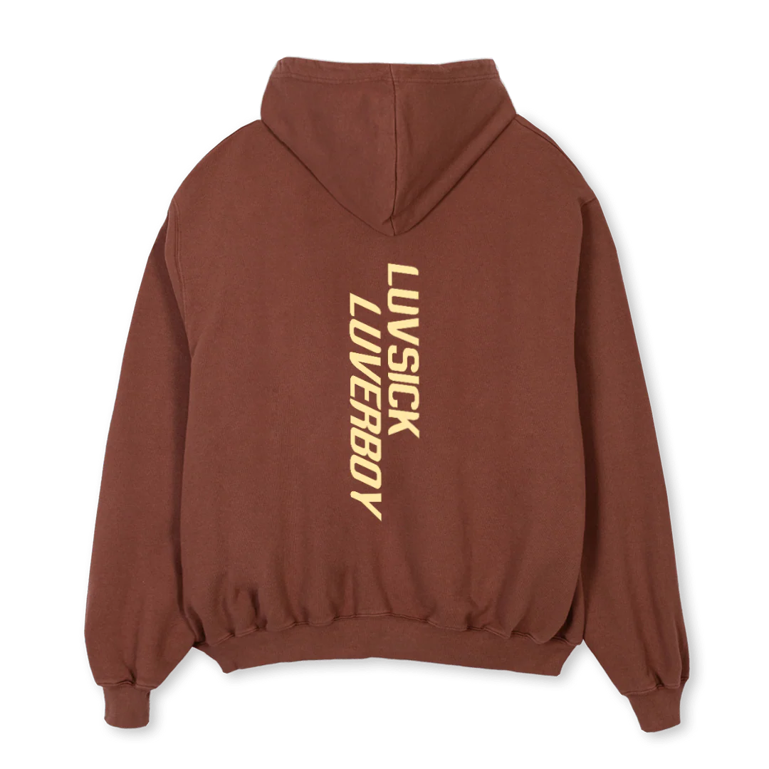 LUVSICKOGHOODIE Vintage Brown Oversized Hoodie. - Image 2
