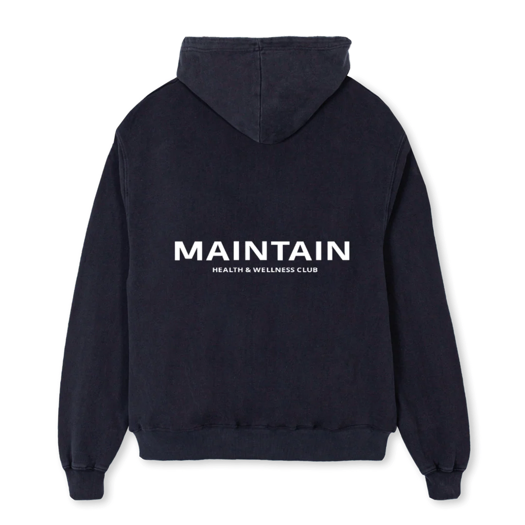 MAINTAINSIGNATURE Vintage Black Oversized Hoodie. - Image 2