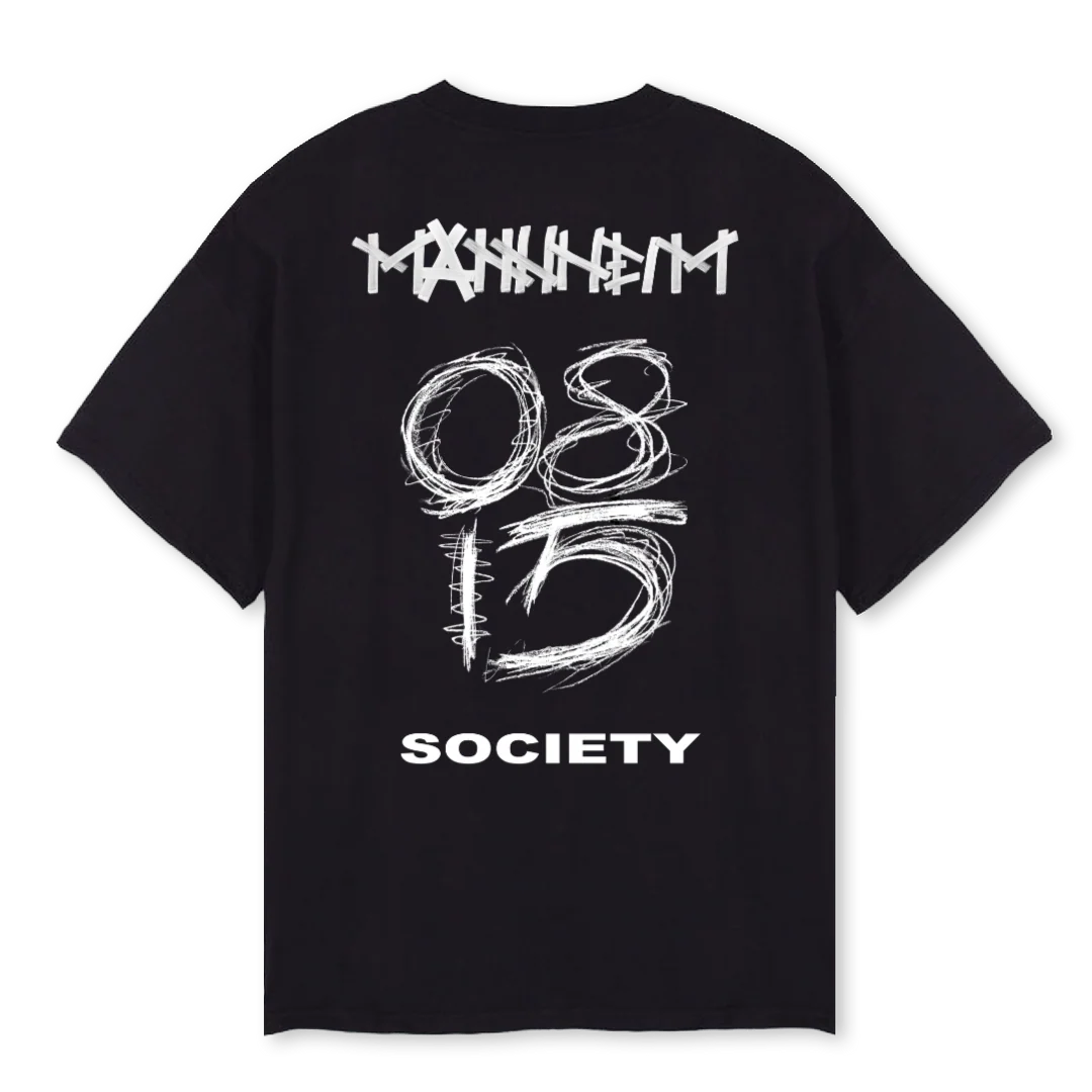 MANNHEIM Black Oversized Tee. - Image 2