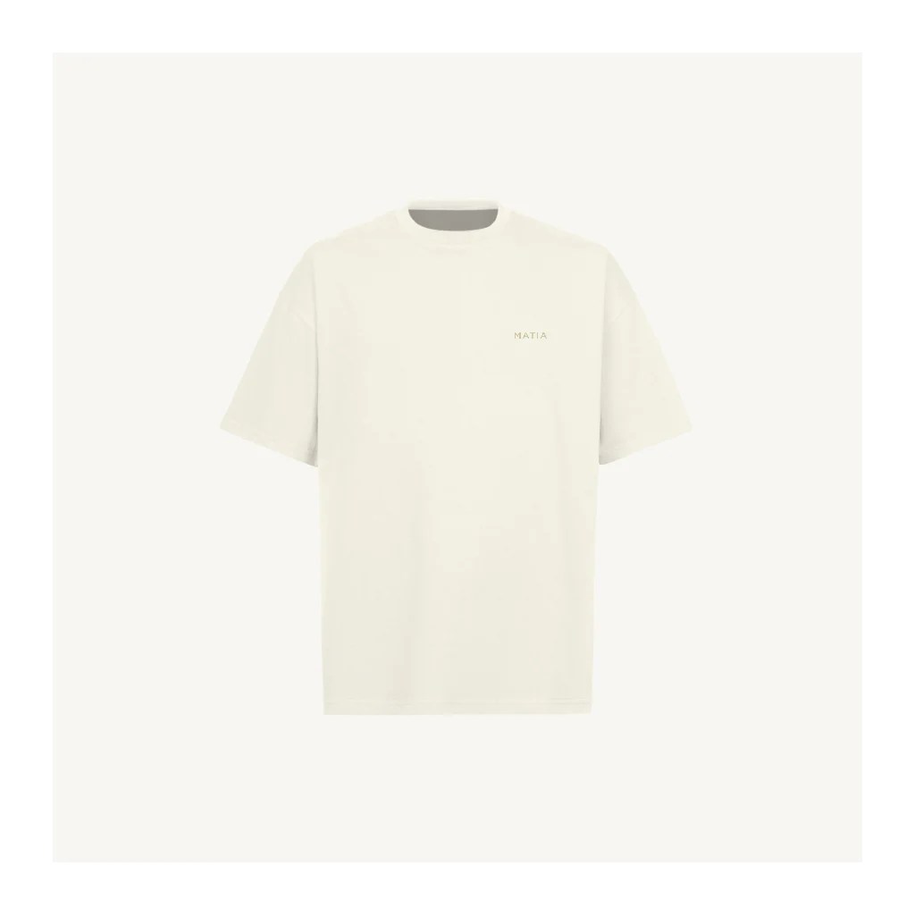 matia one stitch Vintage White Oversized Tee.