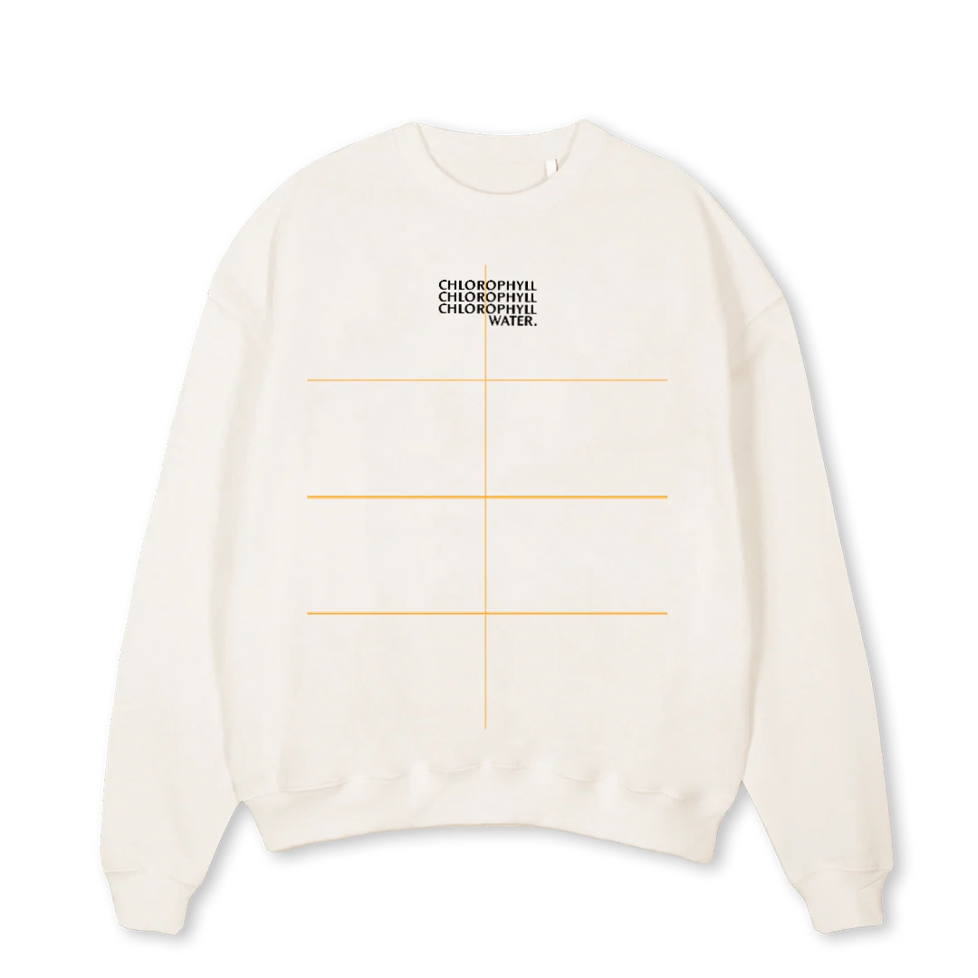 MATTC Vintage White Oversized Crewneck Sweater.