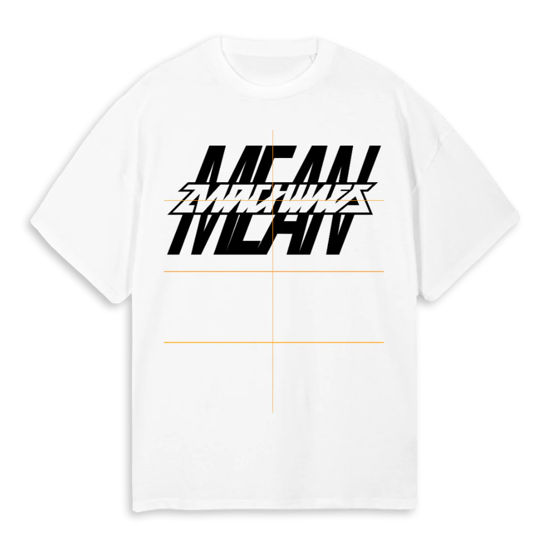 MEANMACHINES ONEONE White Oversized Tee.
