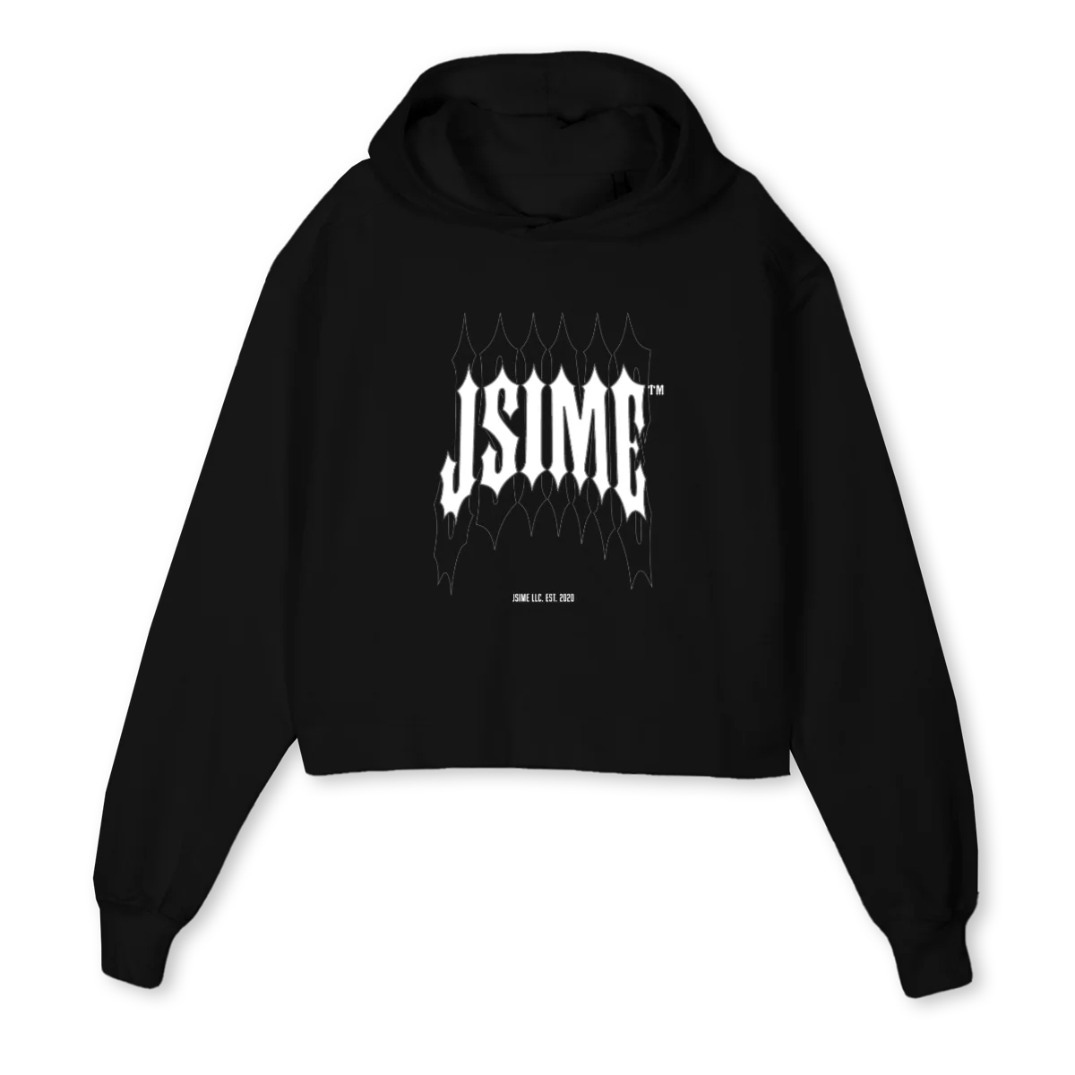 METAL CT Black Cropped Hoodie.