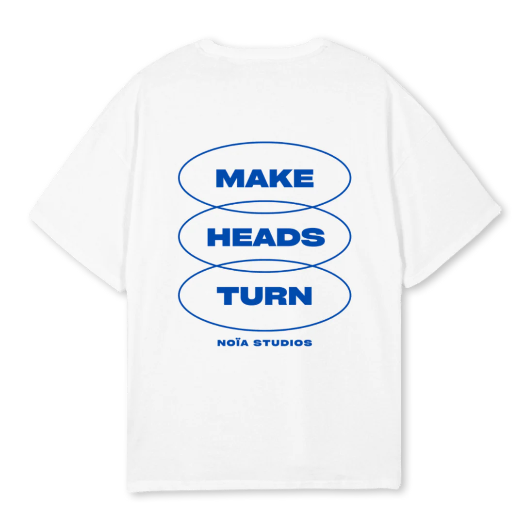 MHTBLUE White Oversized Tee. - Image 2