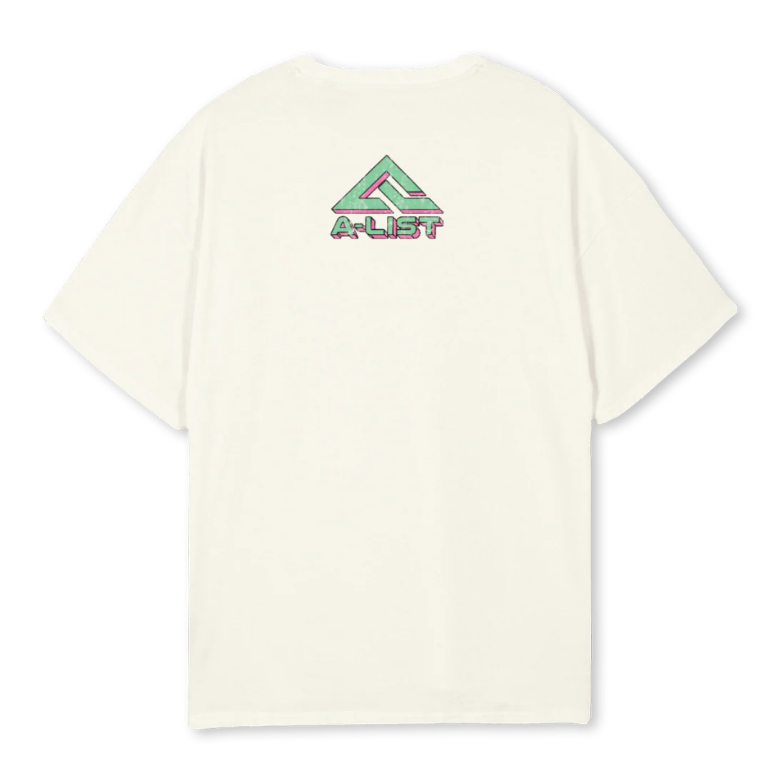 MIA Cream Oversized Tee. - Image 2