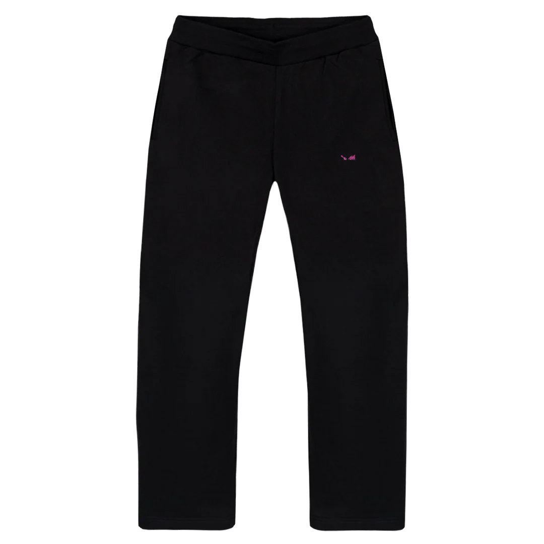 MIAMITIGERSWEATPANTS Black Straight-Leg Relaxed Sweatpants.