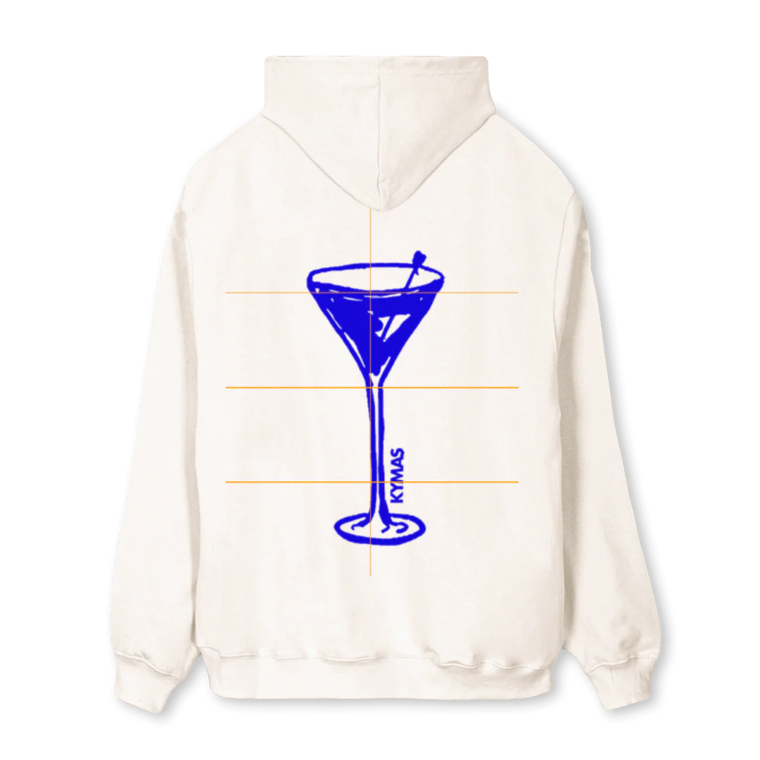 MILANBLUE  Vintage White Regular Hoodie. - Image 2