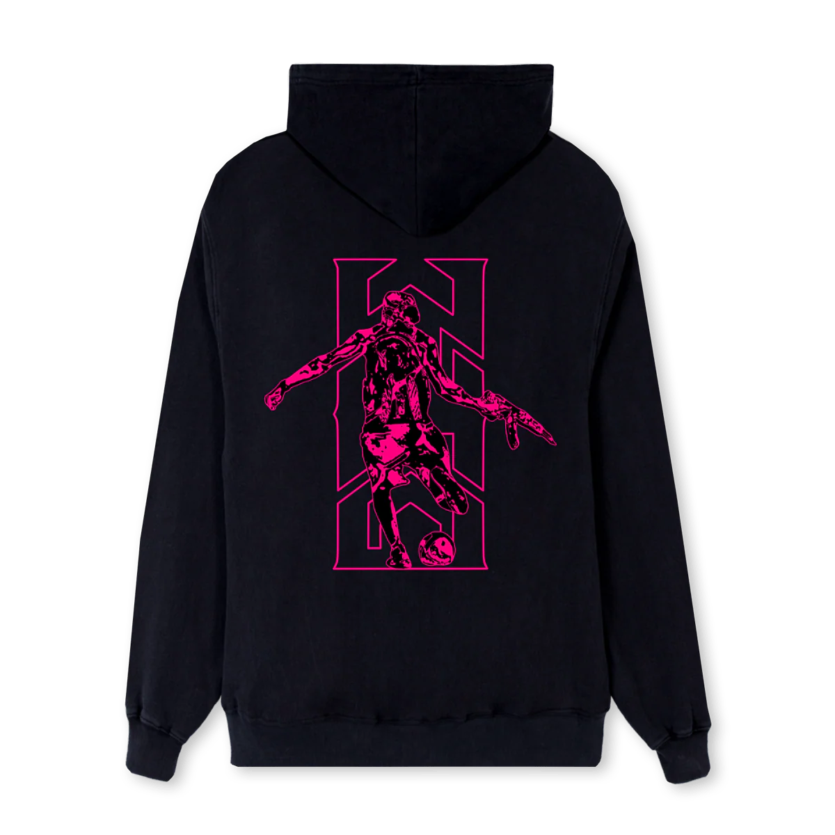 MILELEE Black Regular Hoodie. - Image 2