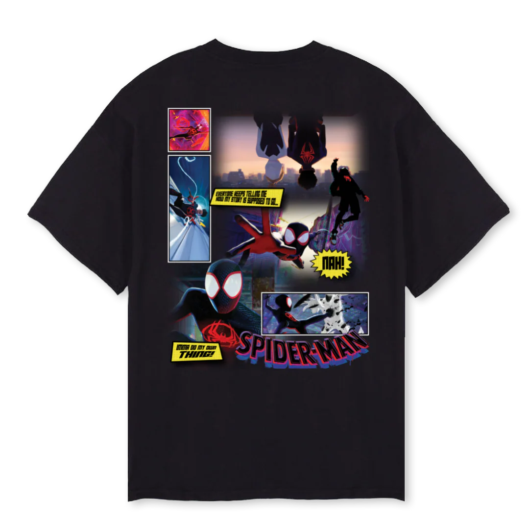 MILES Black Oversized Tee. - Image 2