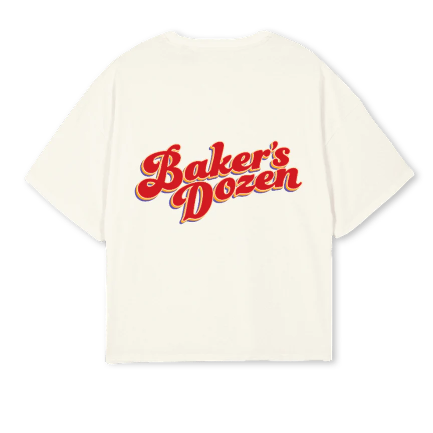 JBSALMON_C Cream Oversized Boxy Tee - Image 2