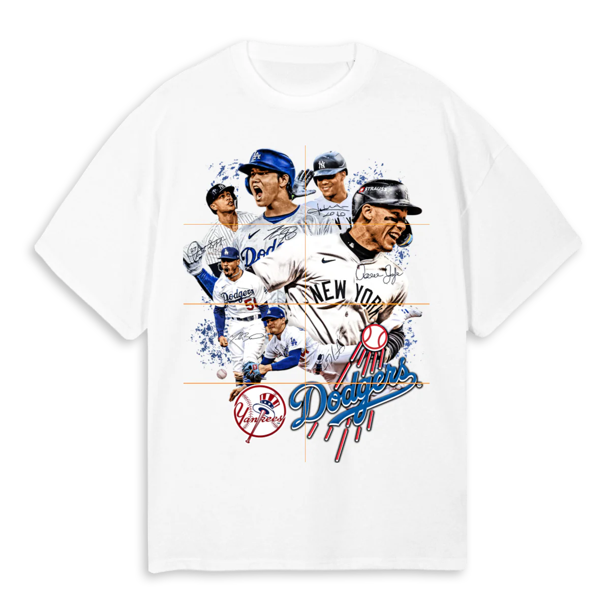MLBTEE White Oversized Tee.
