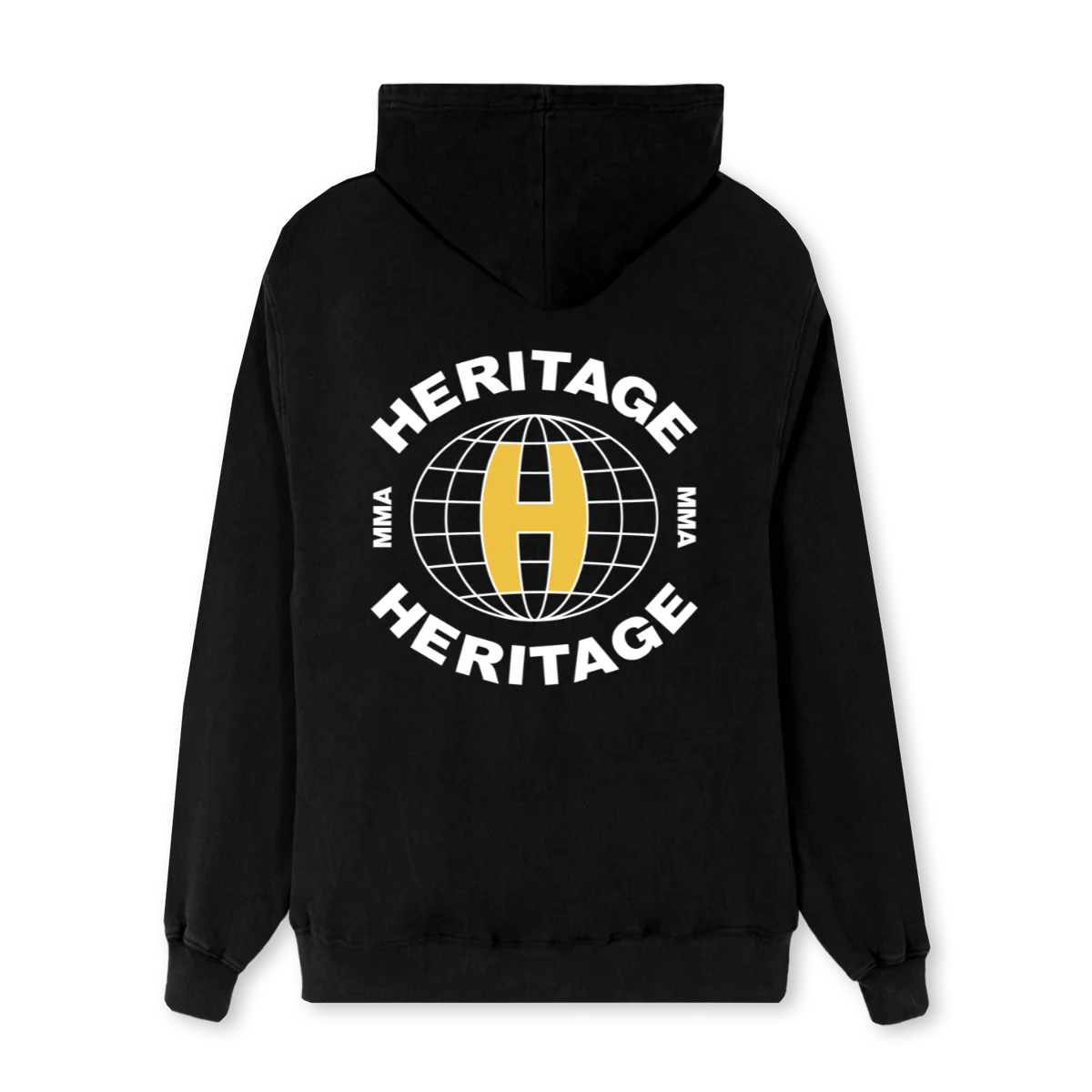 MMAHERITAGEZIPHOODIE Black Regular Zipped Hoodie. - Image 2