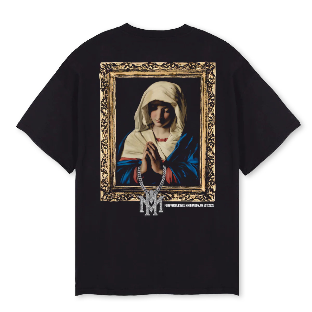 MMVIRGIN MARY Black Oversized Tee. - Image 2
