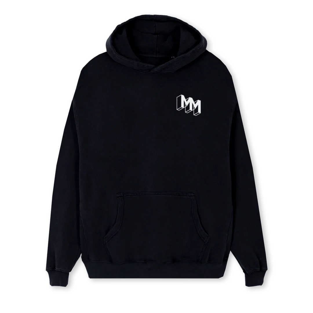 MOINESTER Black Regular Hoodie.