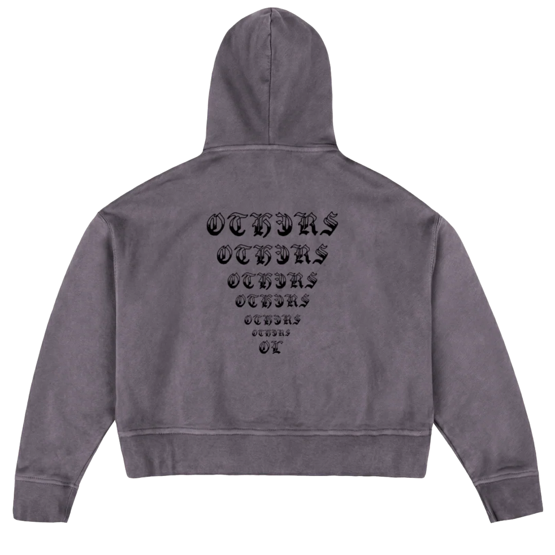MOMO_2  Pigment Grey Oversized Boxy Hoodie. - Image 2