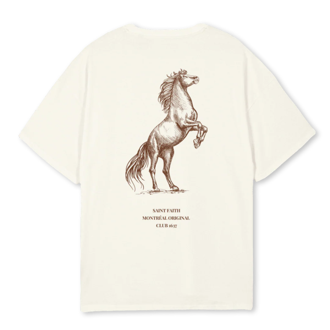 MONTREAL ORIGINAL Cream Oversized Tee. - Image 2