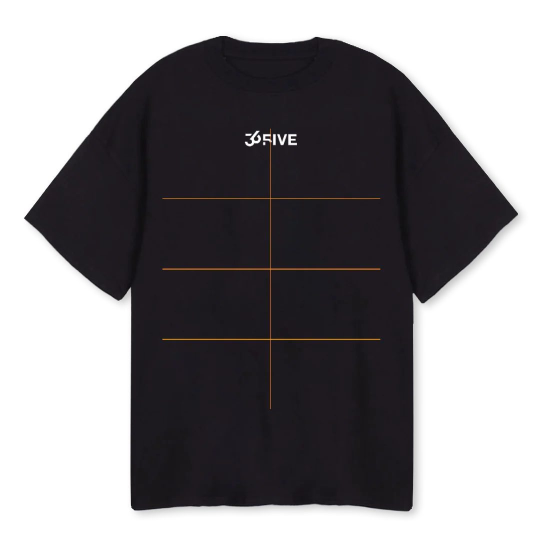 MOON Black Oversized Tee.