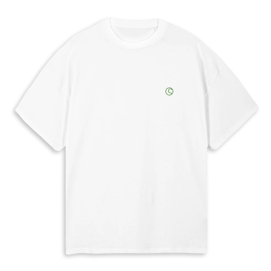 MOTFIVE White Oversized Tee.