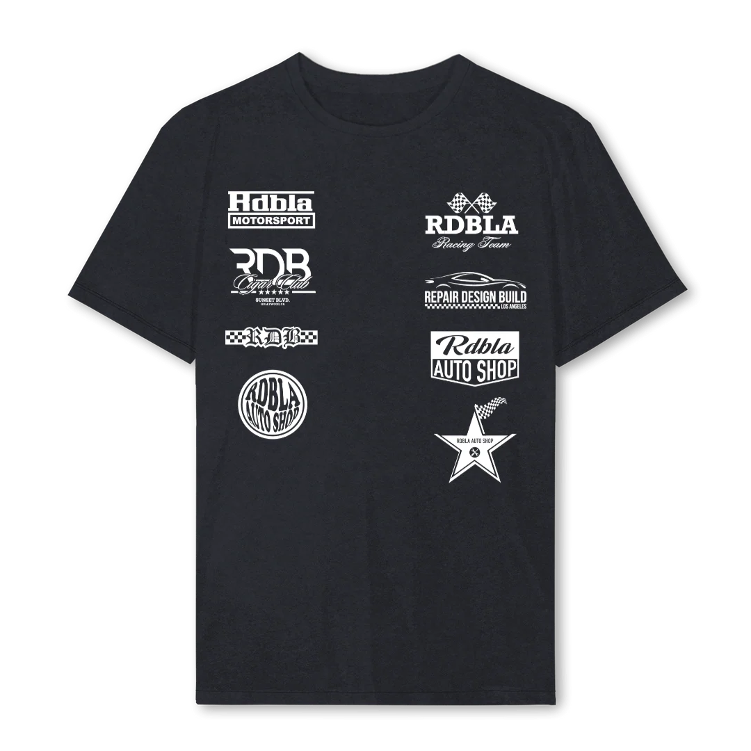 MOTORSPORTVIIITEE Vintage Black Regular Tee.