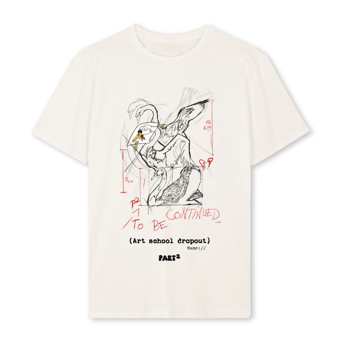 MOVIETHREE Vintage White Regular Tee.