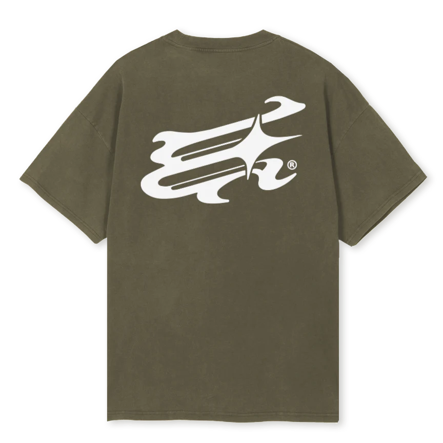 EMTEEONE_VO Vintage Olive Oversized Tee - Image 2
