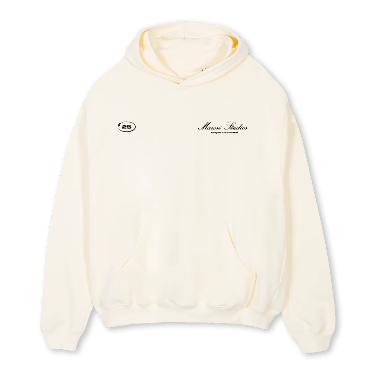 MSANGELSHOODIE Cream Oversized Hoodie.