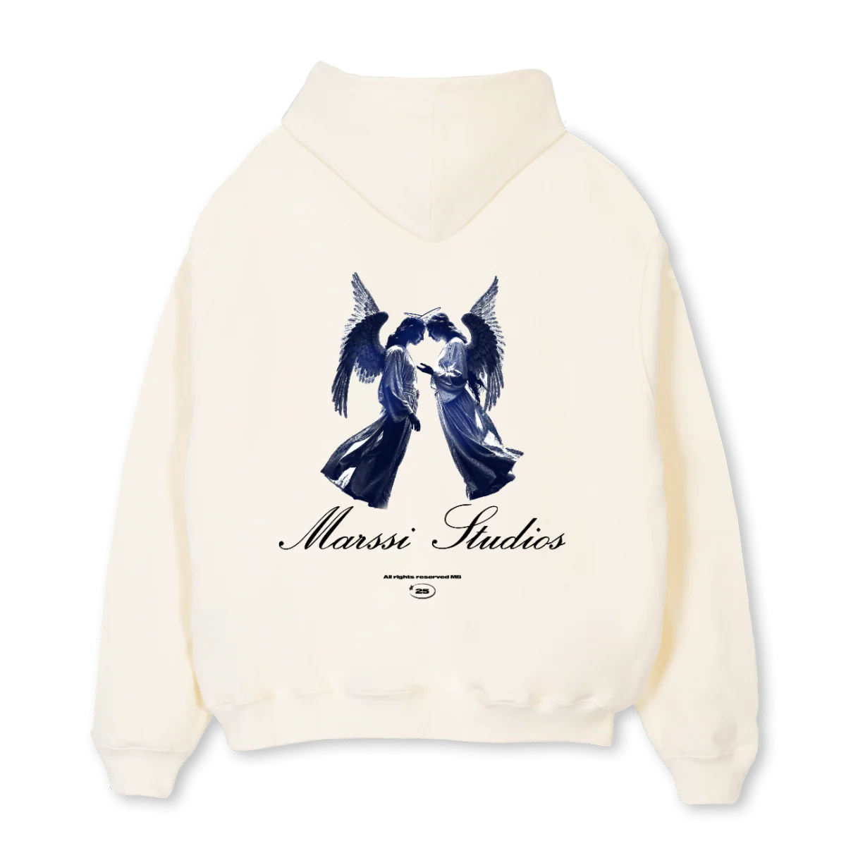 MSANGELSHOODIE Cream Oversized Hoodie. - Image 2