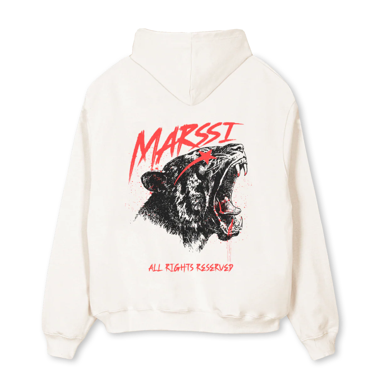 MSTIGERHOODIE Vintage White Oversized Hoodie. - Image 2
