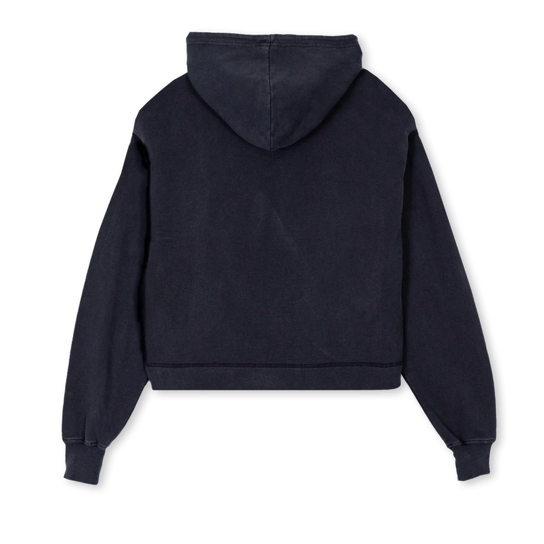 MVTTWOGREYWMNS Vintage Black Cropped Hoodie. - Image 2