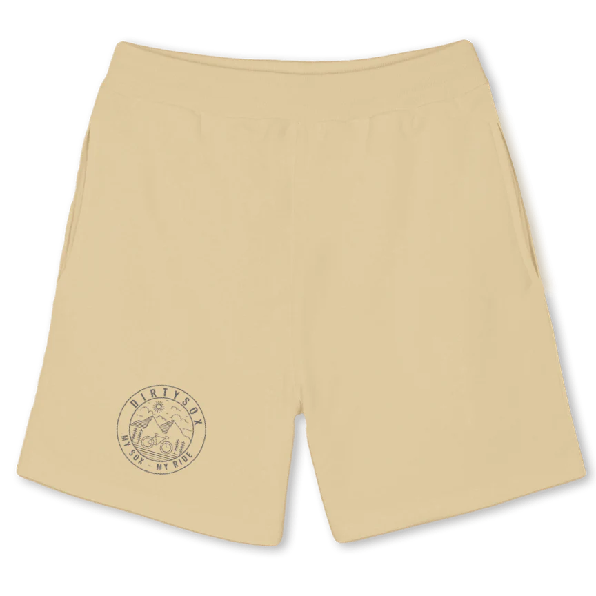 MYSOXMYRIDESHORTS Sand Relaxed Sweatshorts.
