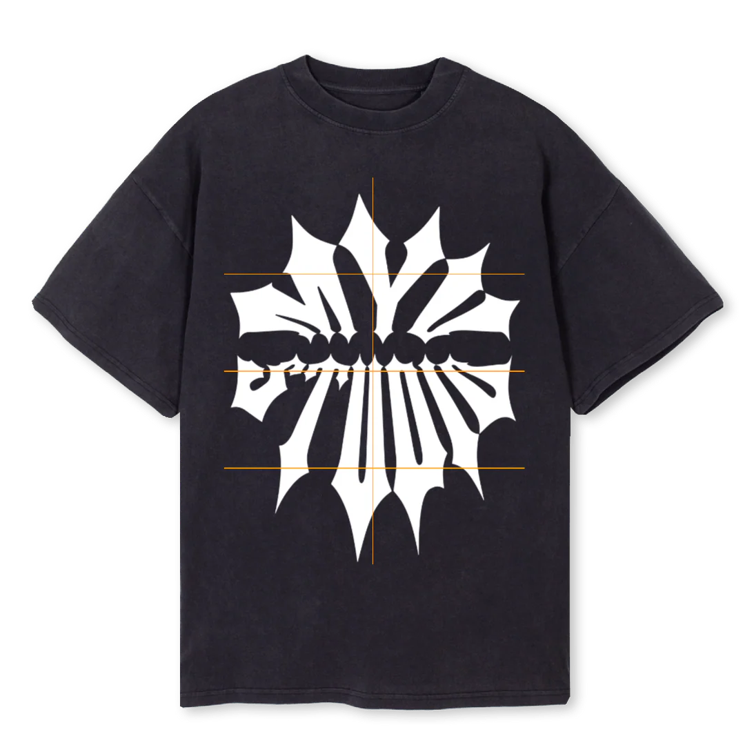 MYUSTUDIOLOGOTWO Vintage Black Oversized Tee.
