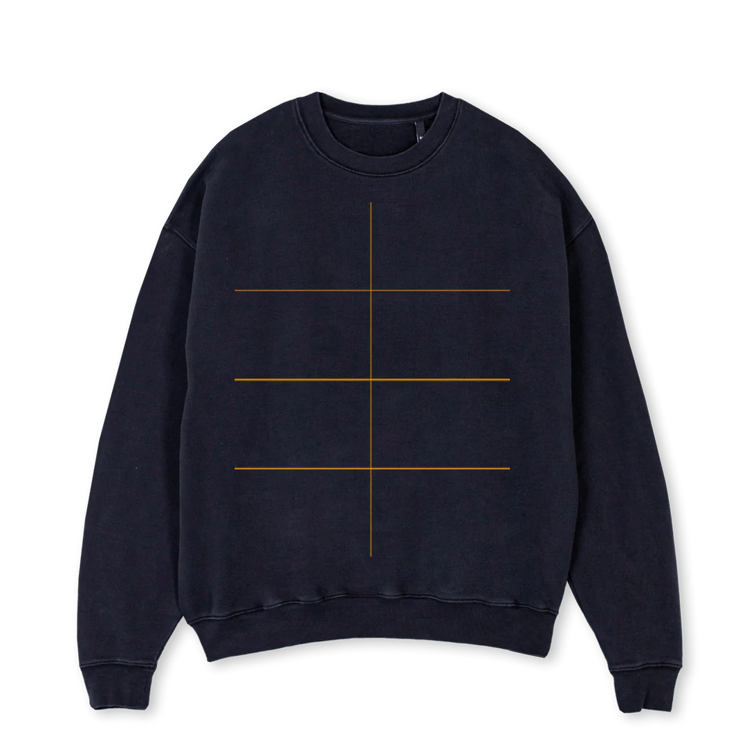 NAJHPC Vintage Black Oversized Crewneck Sweater.